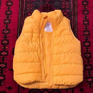 GAP Sunny Yellow Quilted Vest